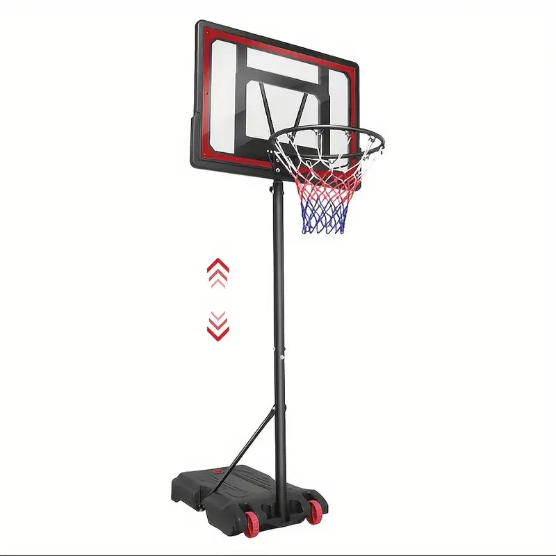 Portable Adjustable Basketball Hoop with 44" Backboard