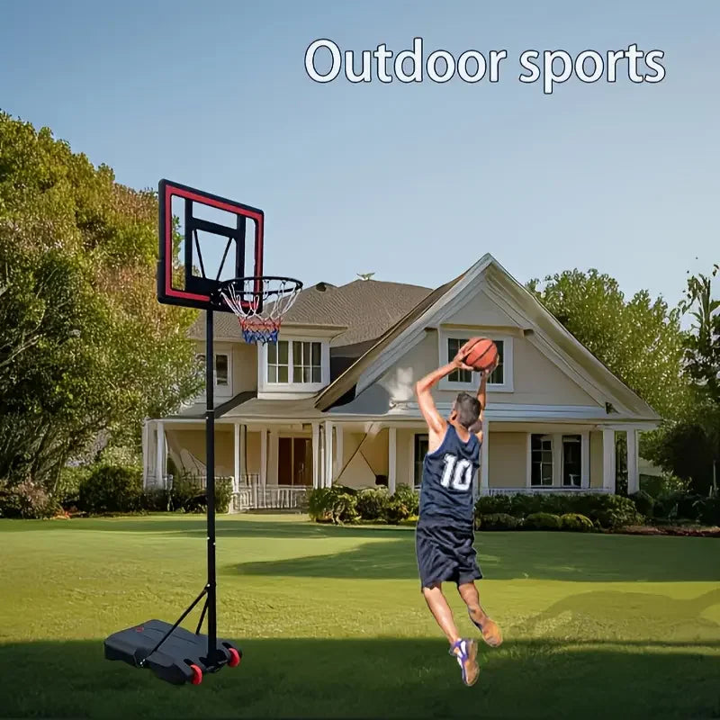 Portable Adjustable Basketball Hoop with 44" Backboard