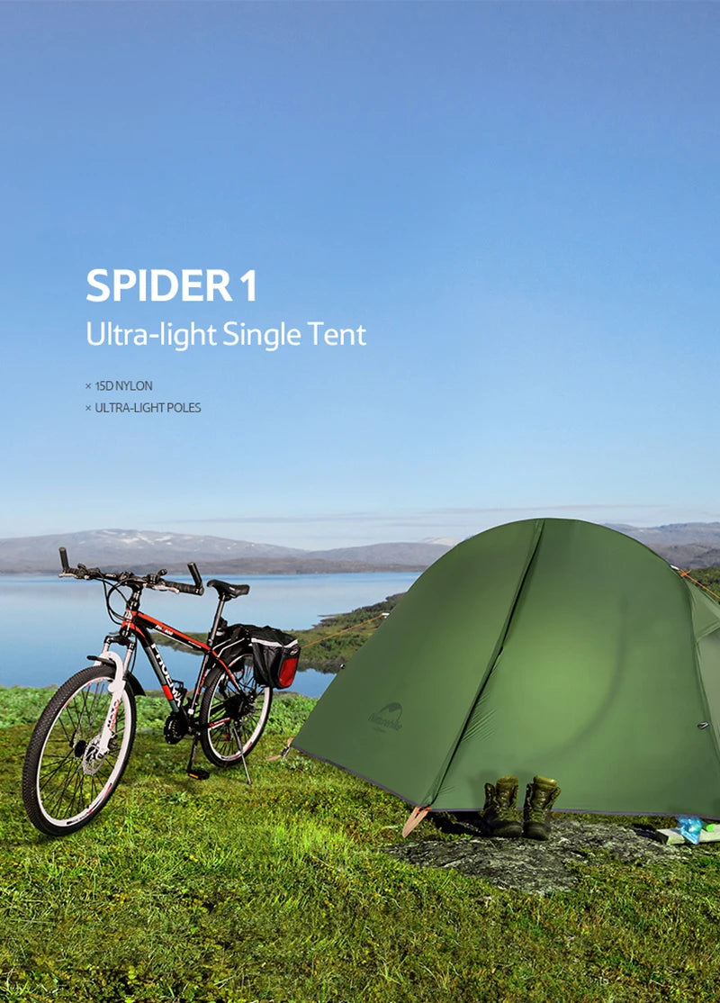 Naturehike Ultralight 1-Person Waterproof Backpacking Tent
