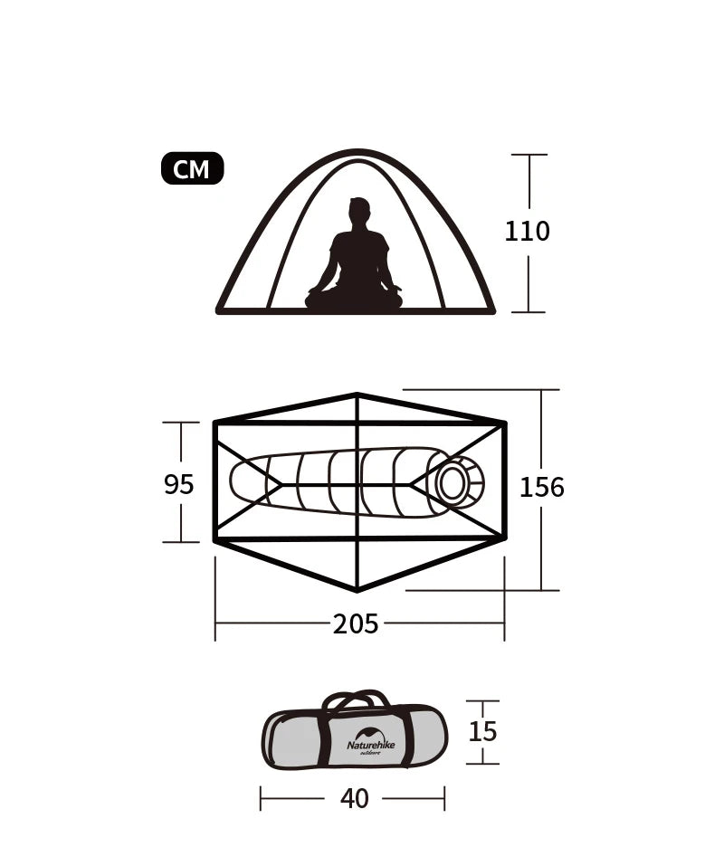 Naturehike Ultralight 1-Person Waterproof Backpacking Tent