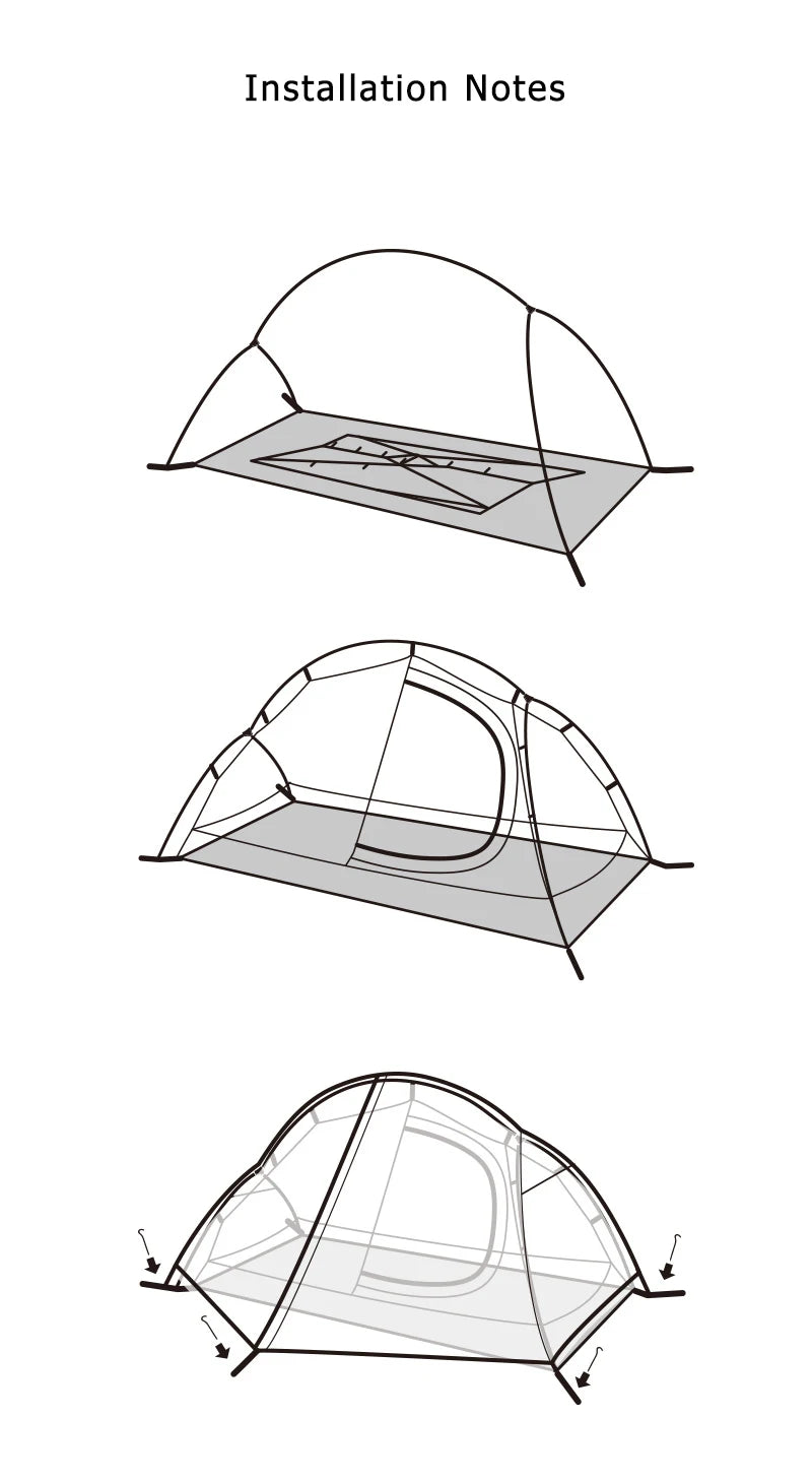 Naturehike Ultralight 1-Person Waterproof Backpacking Tent