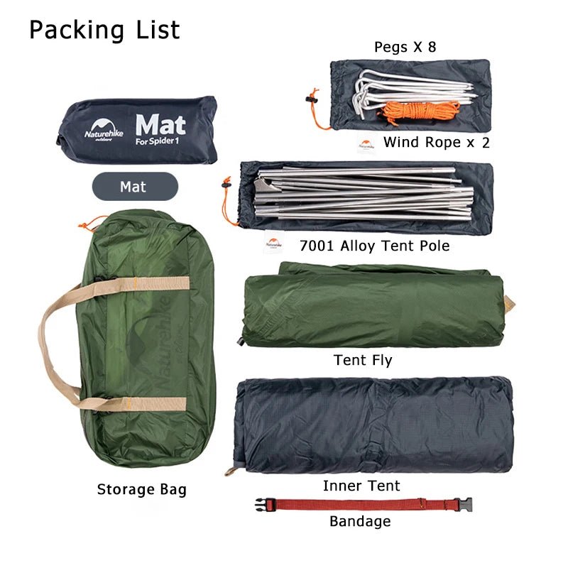 Naturehike Ultralight 1-Person Waterproof Backpacking Tent