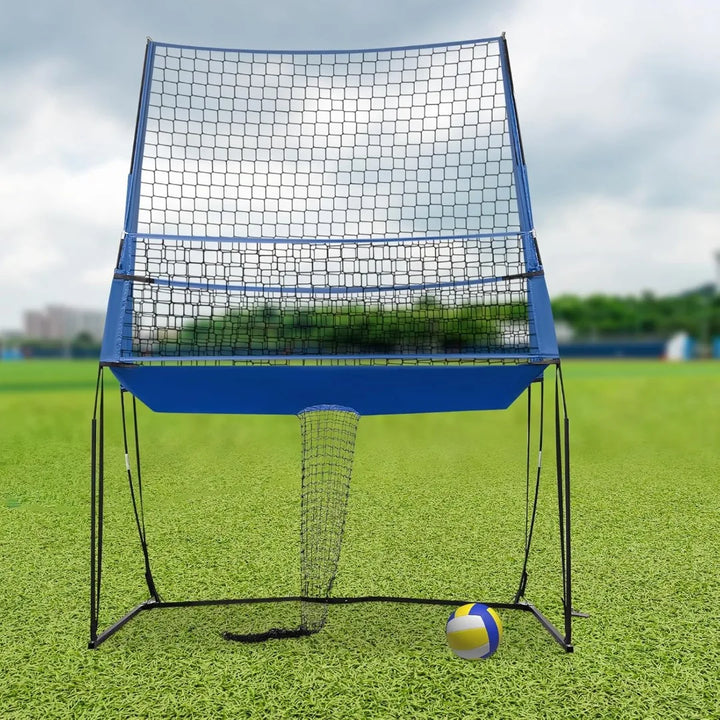 3-in-1 Volleyball Training Net with Rebounder & Bag