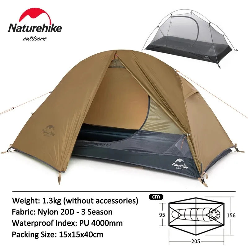 Naturehike Ultralight 1-Person Waterproof Backpacking Tent