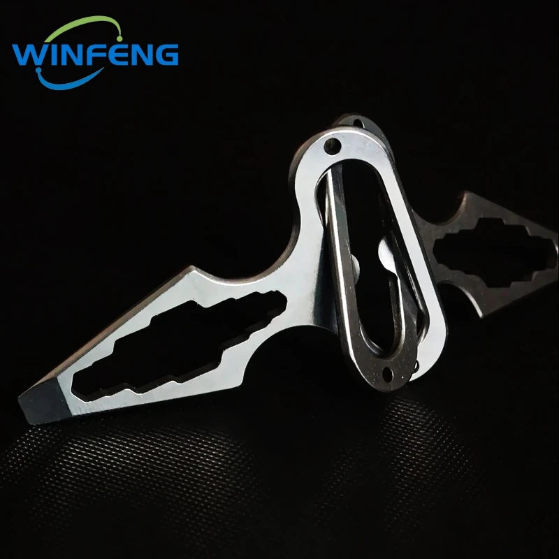 EDC Self-Defense Keychain Tool with Bottle Opener & Wrench