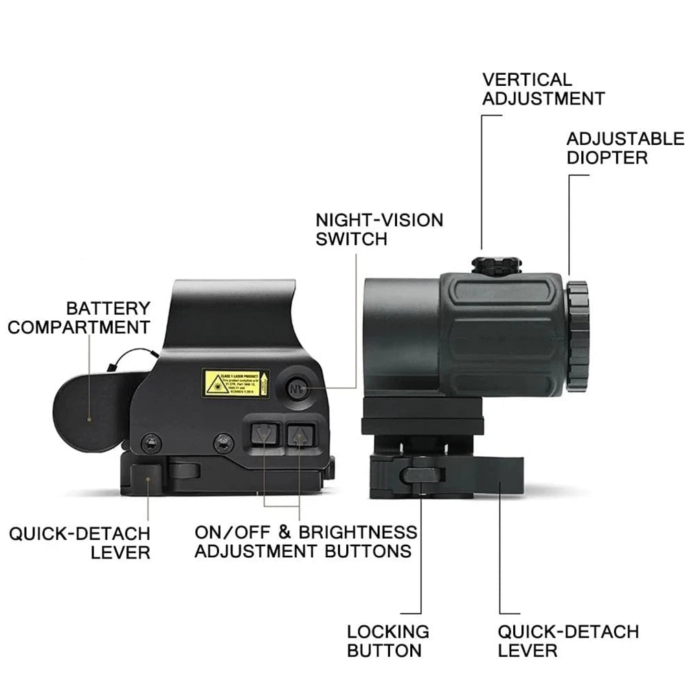 558+G43 Holographic Red Dot Sight Combo with QD Mount