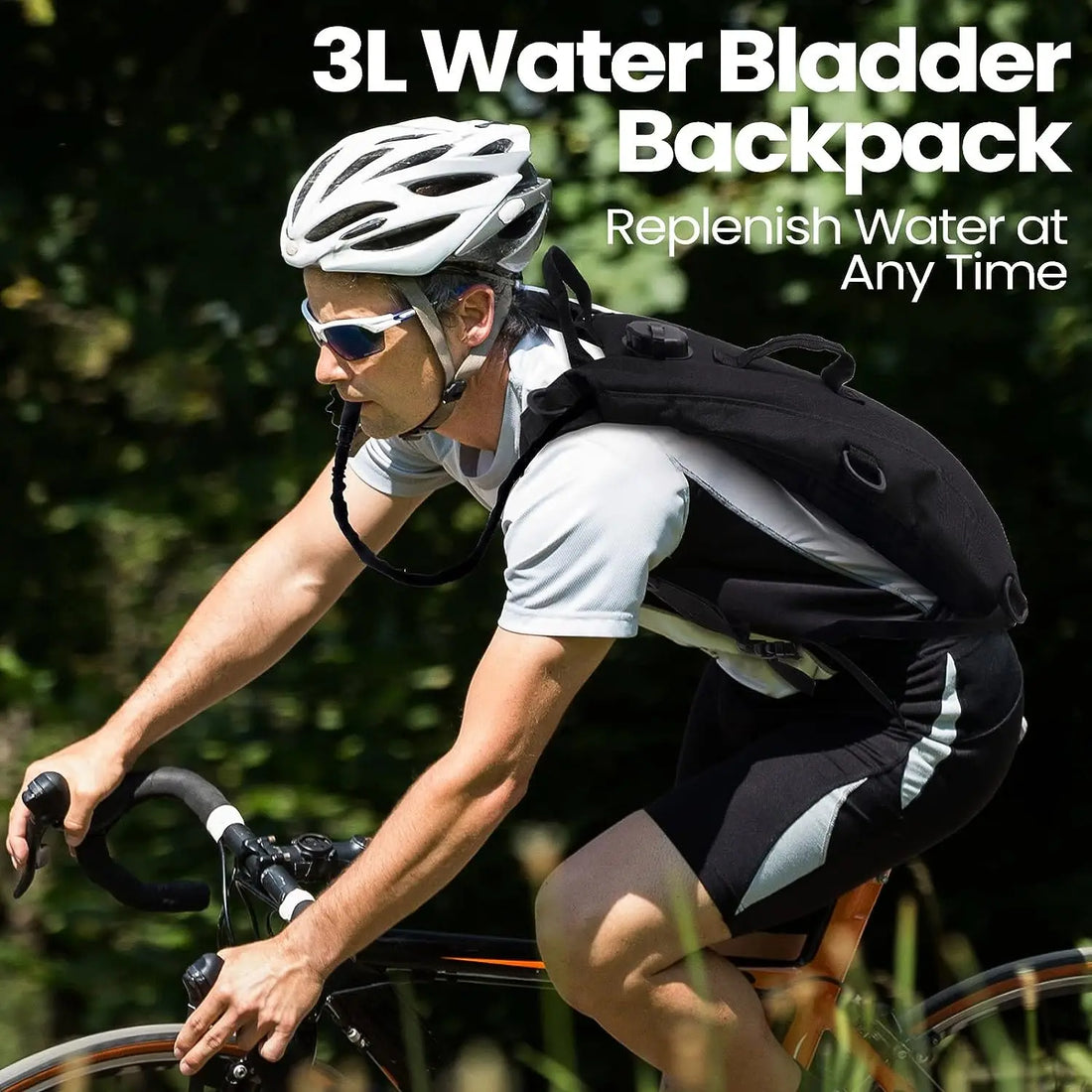 Sport Hydration Pack Backpack with 3L Water Bladder