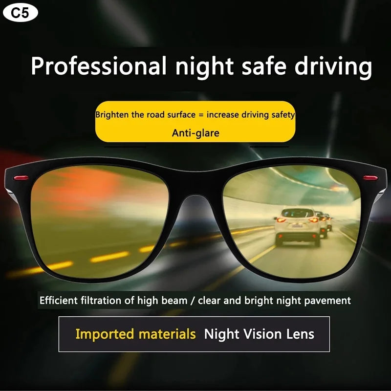 Polarized Night Vision Driving Glasses for Men