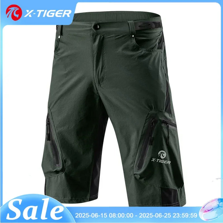 X-Tiger Men’s MTB Cycling Shorts with 5D Gel Pad