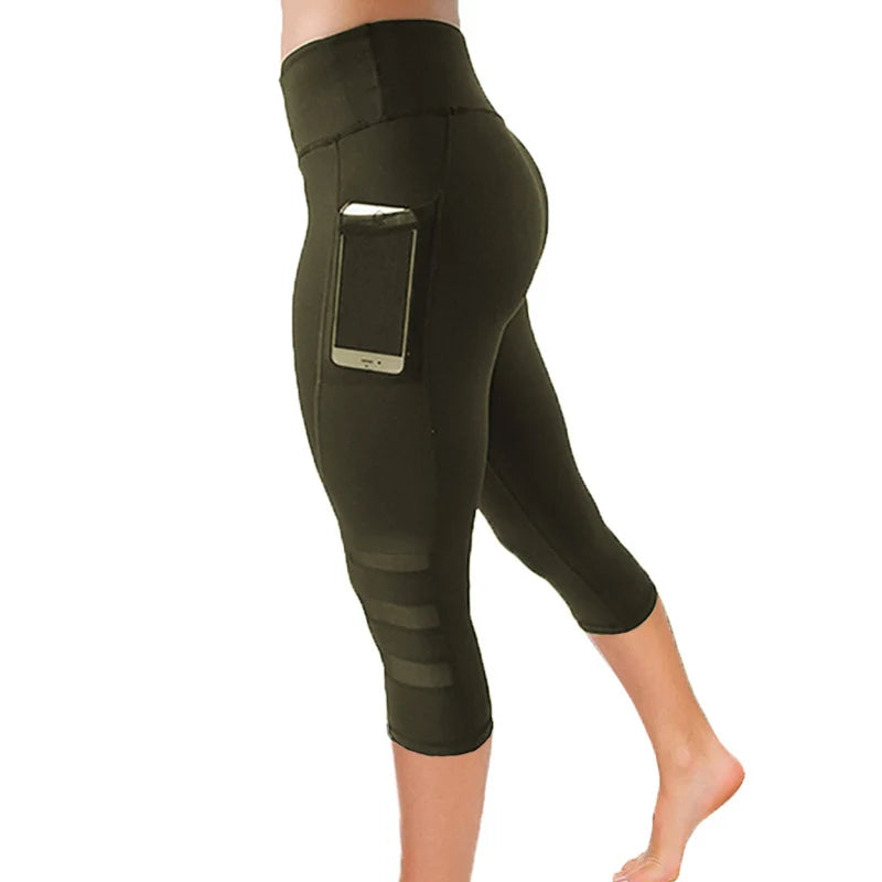 High Waist Hollow-Out Seamless Yoga Tights