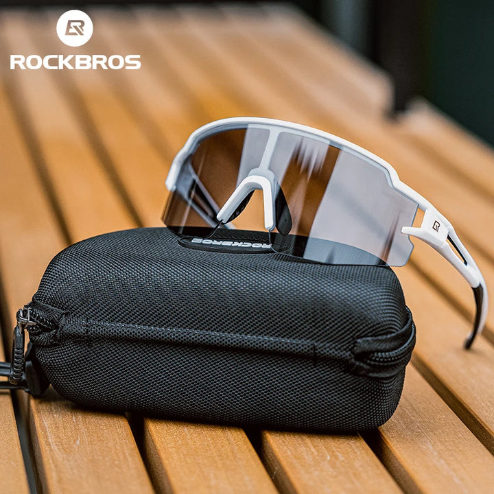 ROCKBROS Cycling Photochromic Polarized Lens Bike Glasses
