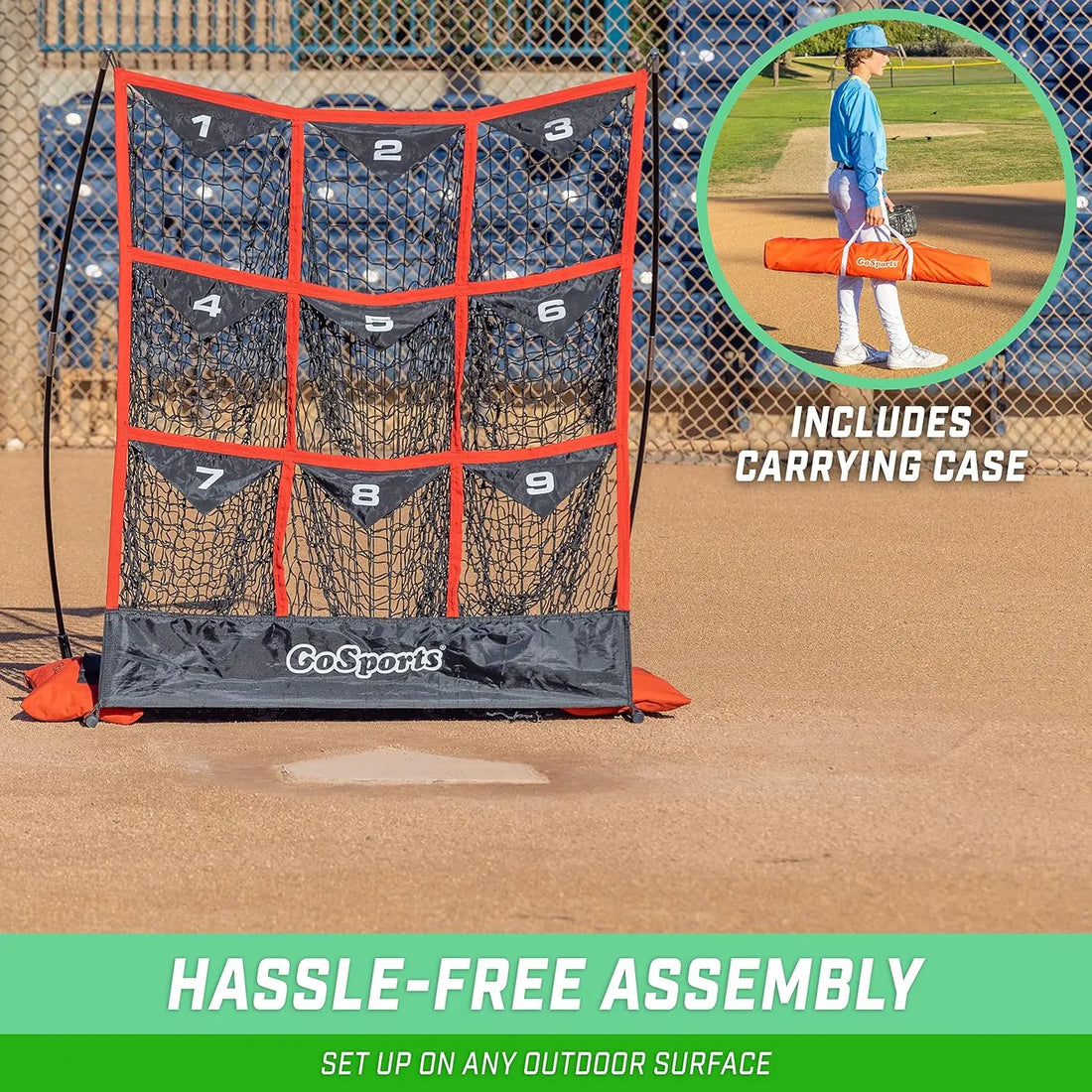 Pitching Strike Zone Target Net – Multiple Sizes