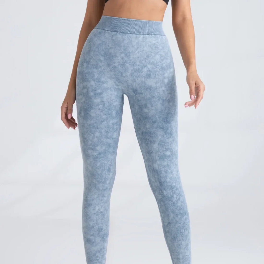 V-Back Scrunch Seamless Workout Leggings – US Stock
