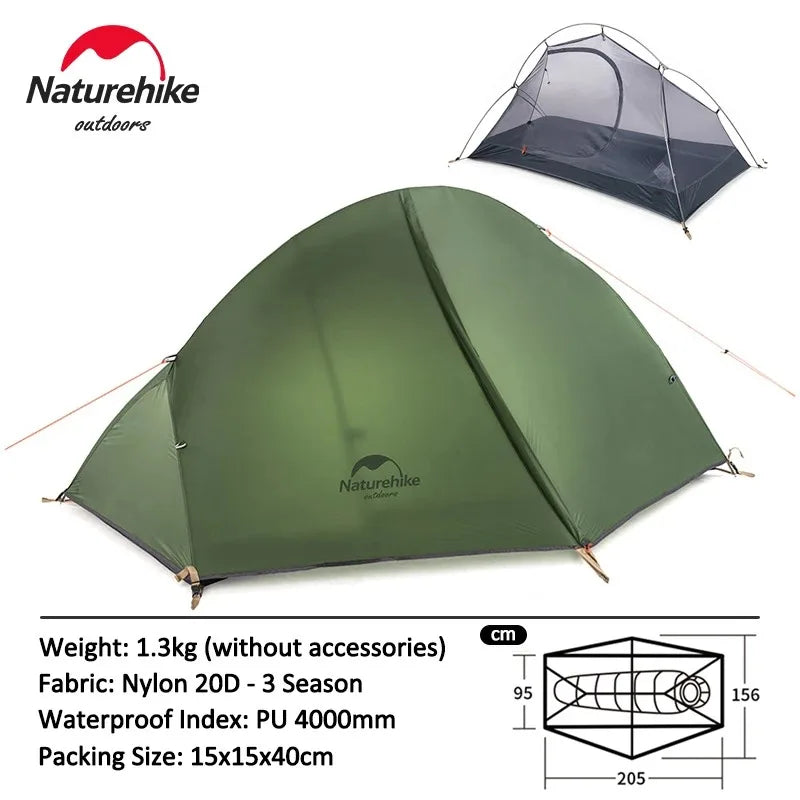 Naturehike Ultralight 1-Person Waterproof Backpacking Tent
