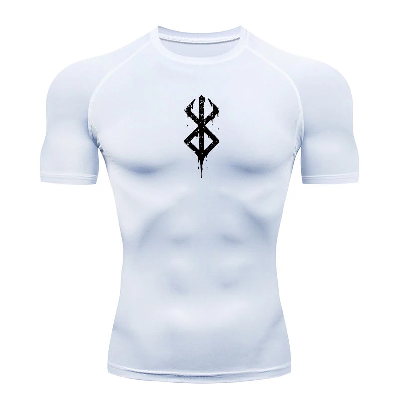 Men’s Compression Workout T-Shirt Quick-Dry Baselayer