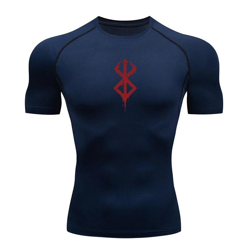 Men’s Compression Workout T-Shirt Quick-Dry Baselayer
