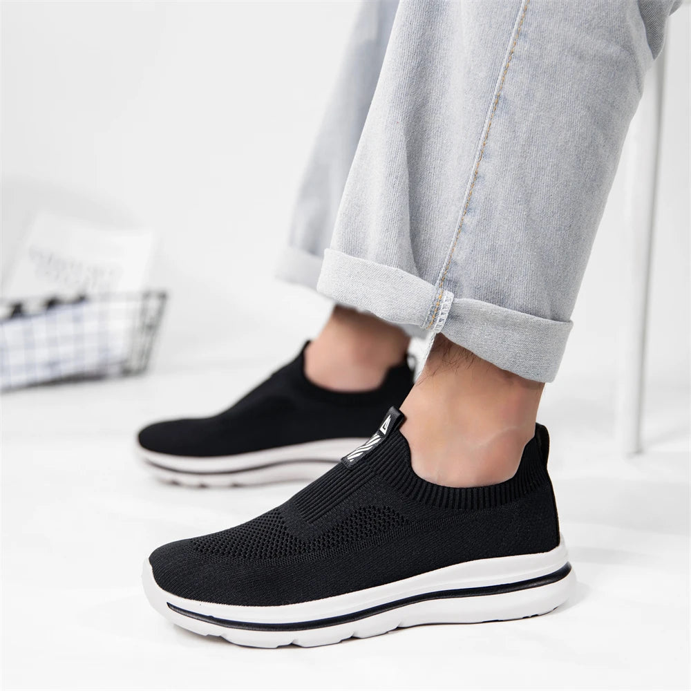 Men’s Slip-On Knit Walking Shoes – 1239