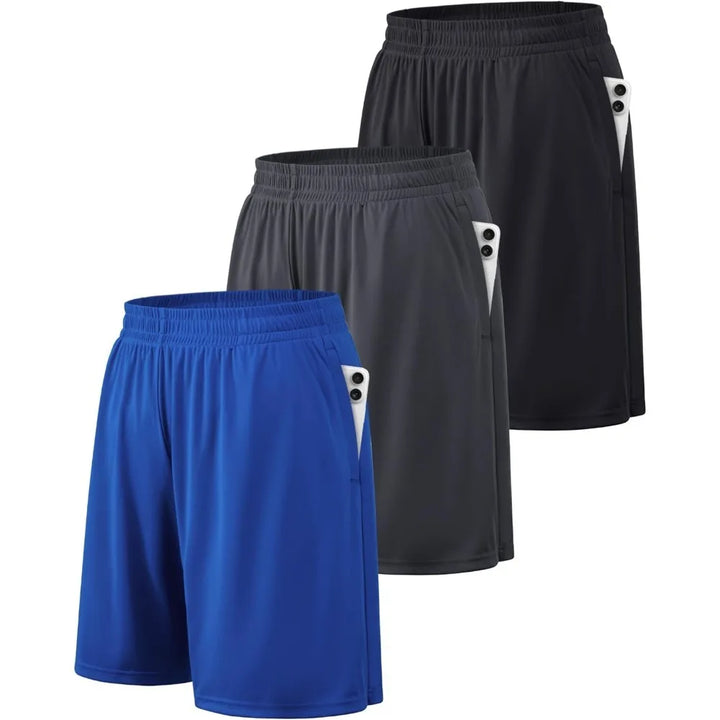 Men’s Quick-Dry Athletic Shorts with Pockets