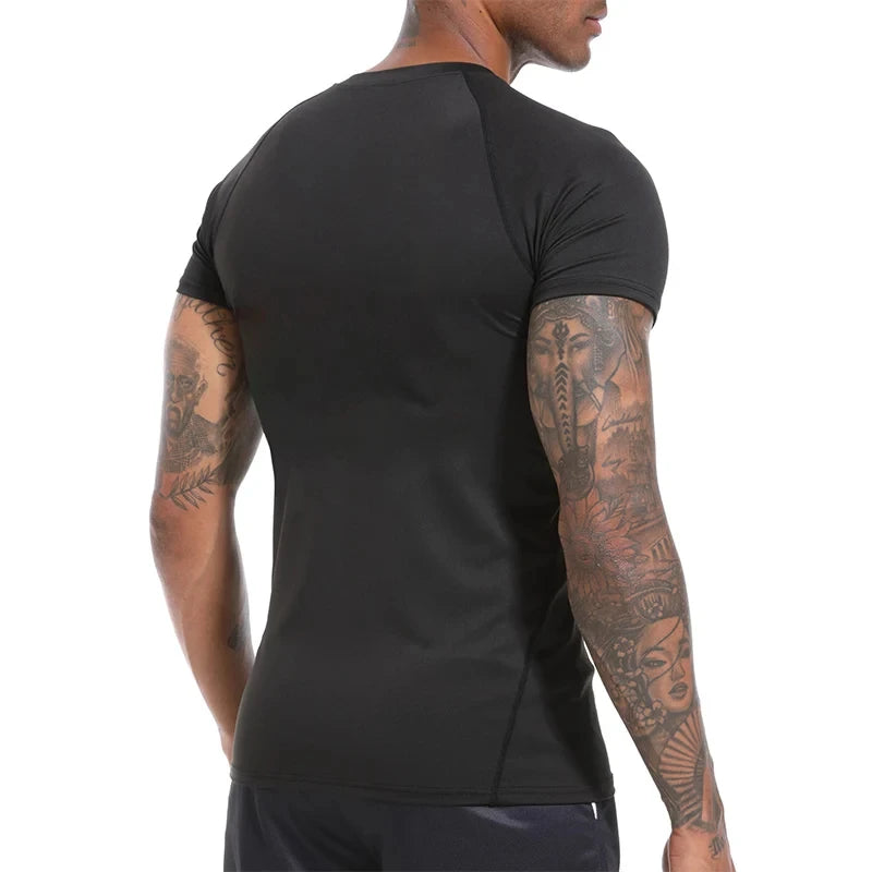 Men’s Compression Workout T-Shirt Quick-Dry Baselayer