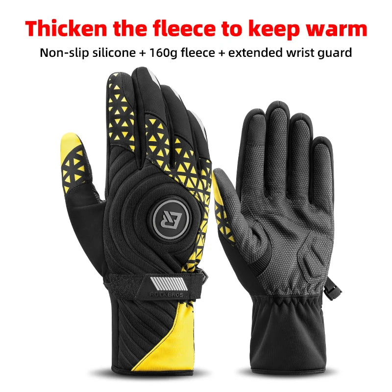 ROCKBROS Winter Thermal Cycling Gloves – Touchscreen