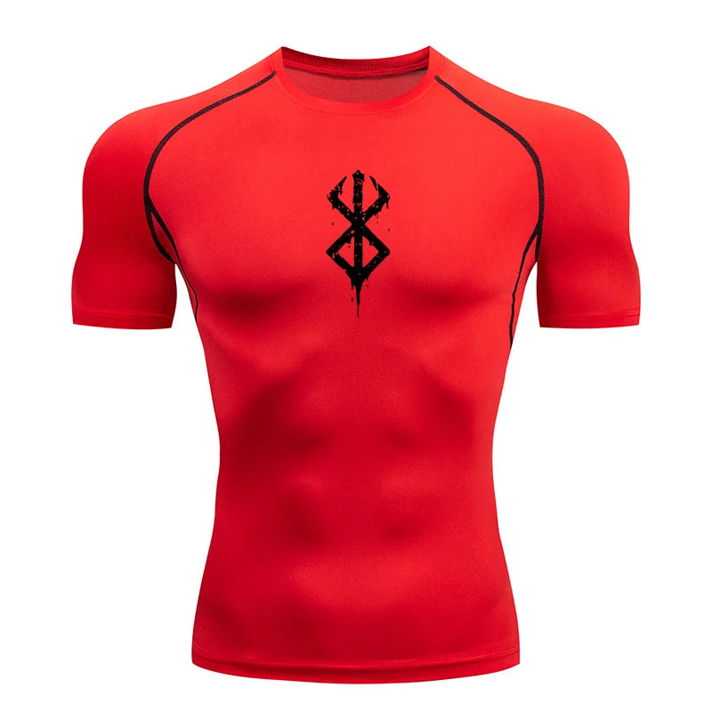 Men’s Compression Workout T-Shirt Quick-Dry Baselayer