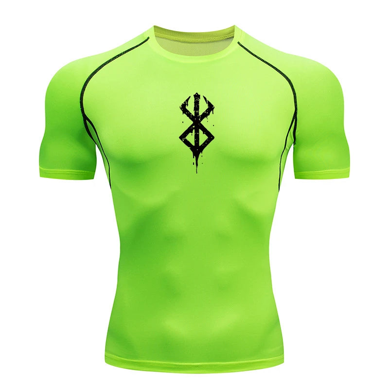 Men’s Compression Workout T-Shirt Quick-Dry Baselayer