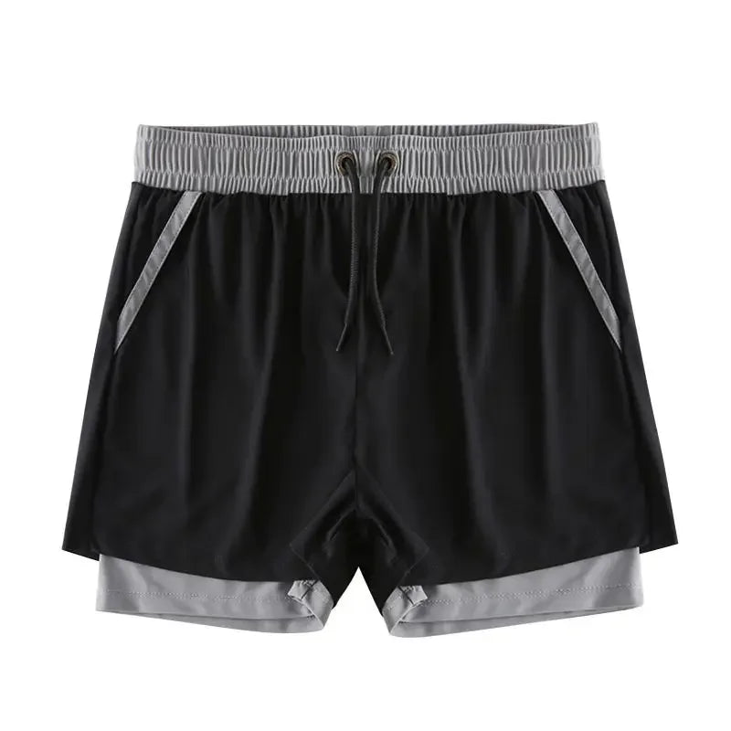 Kids’ Summer Mesh Sports Shorts – 2-in-1 Design