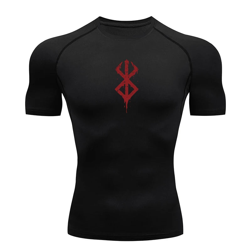 Men’s Compression Workout T-Shirt Quick-Dry Baselayer