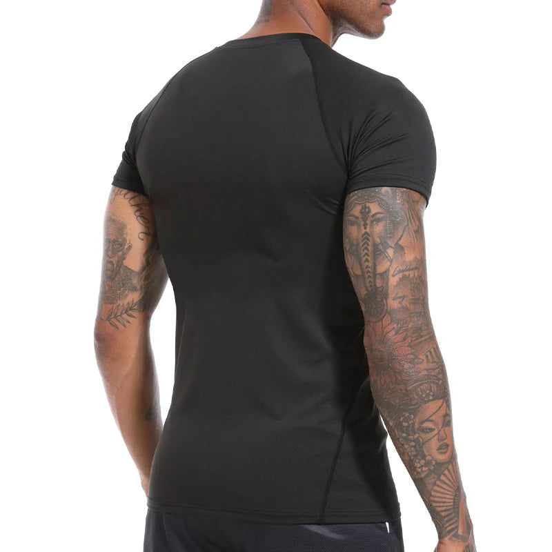 Men’s Compression Workout T-Shirt Quick-Dry Baselayer