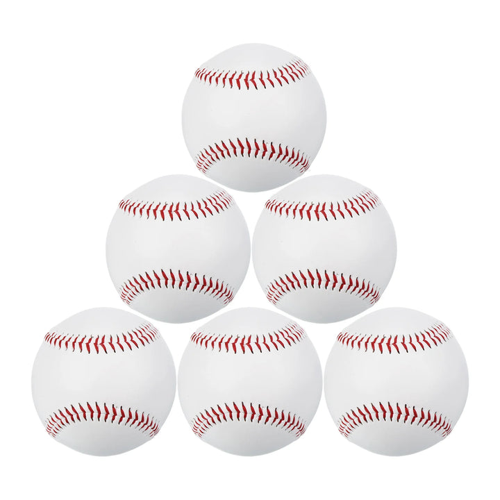 9" Leather Training Baseballs – 6 Pack