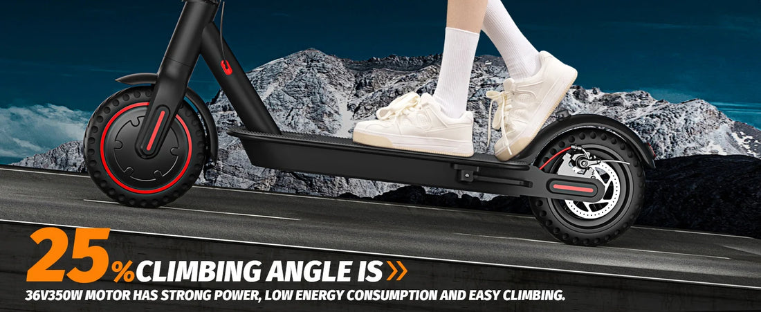350W Foldable Electric Scooter with APP & Dual Brakes