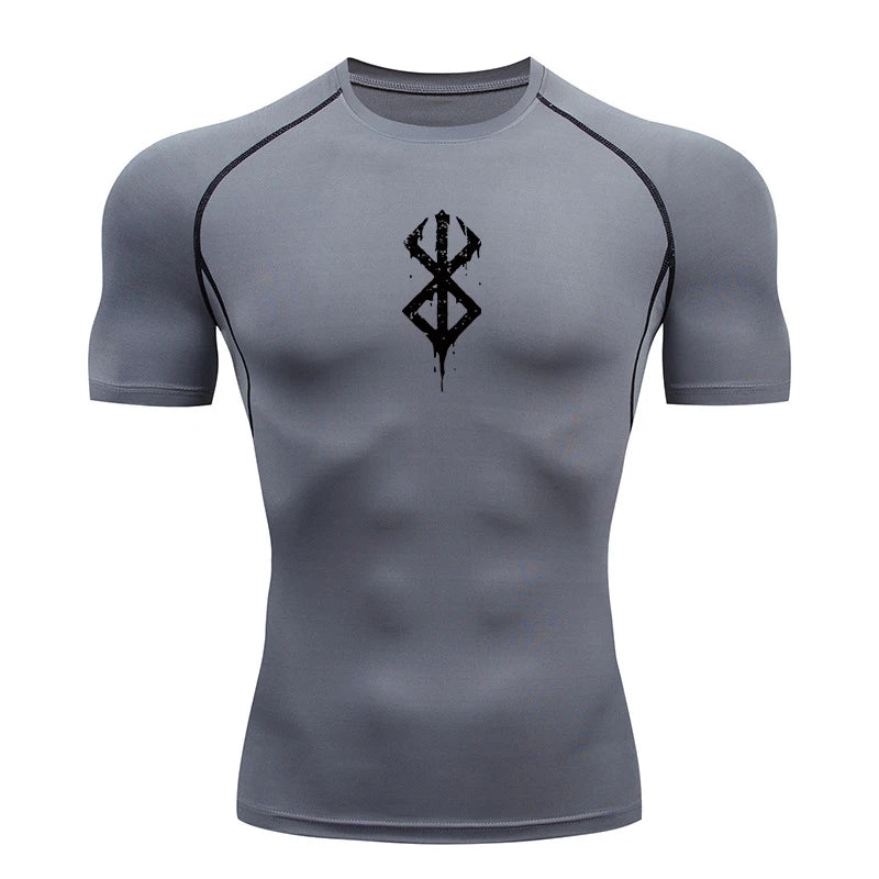 Men’s Compression Workout T-Shirt Quick-Dry Baselayer