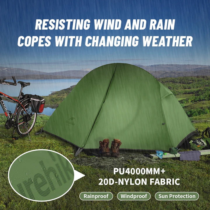 Naturehike Ultralight 1-Person Waterproof Backpacking Tent