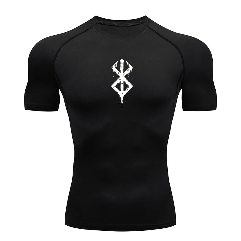 Men’s Compression Workout T-Shirt Quick-Dry Baselayer