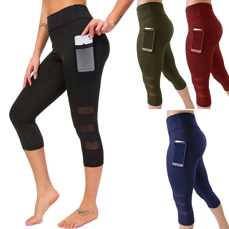 High Waist Hollow-Out Seamless Yoga Tights