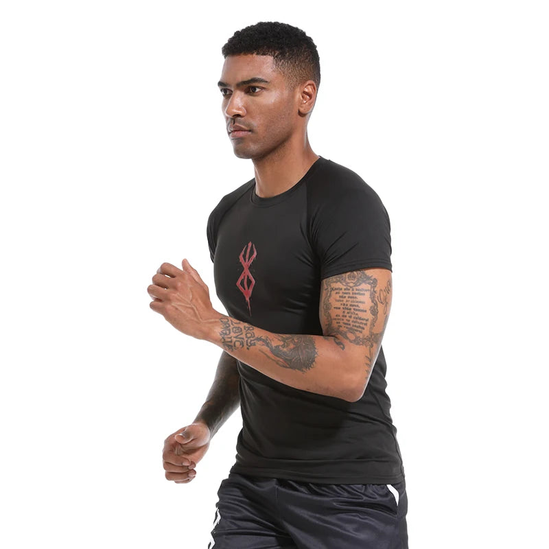 Men’s Compression Workout T-Shirt Quick-Dry Baselayer