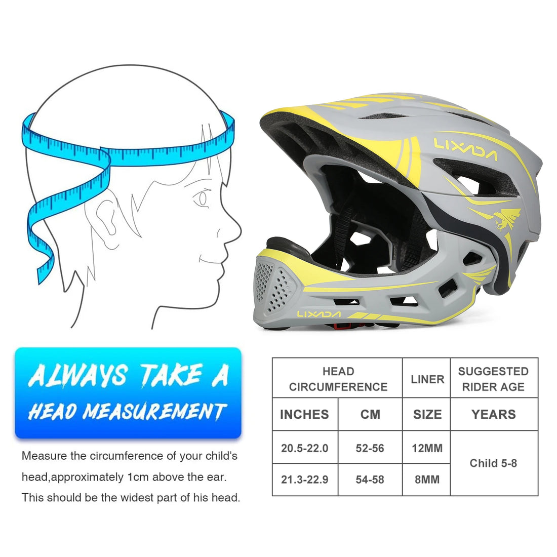 Kids Full Face Bicycle & Sports Helmet