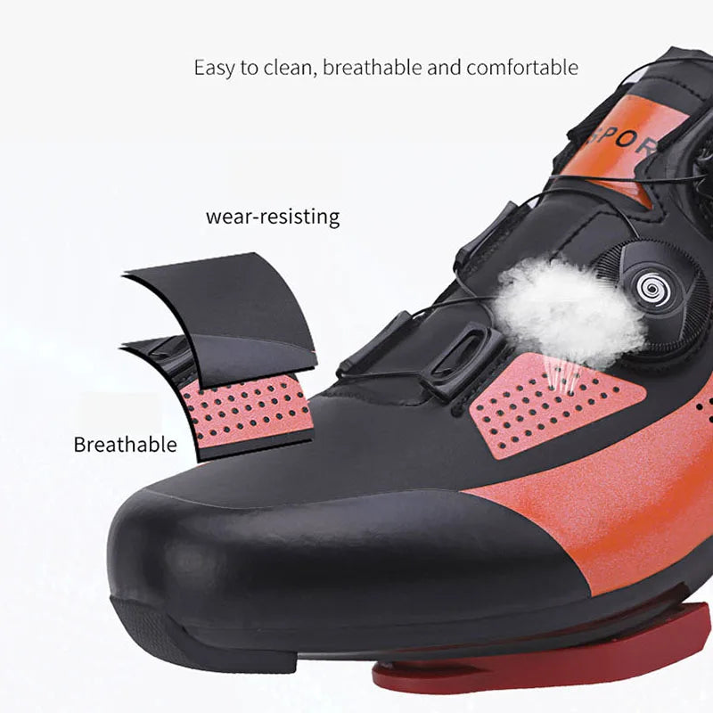 Oulylan T16 Self-Locking Cycling Shoes – Pink