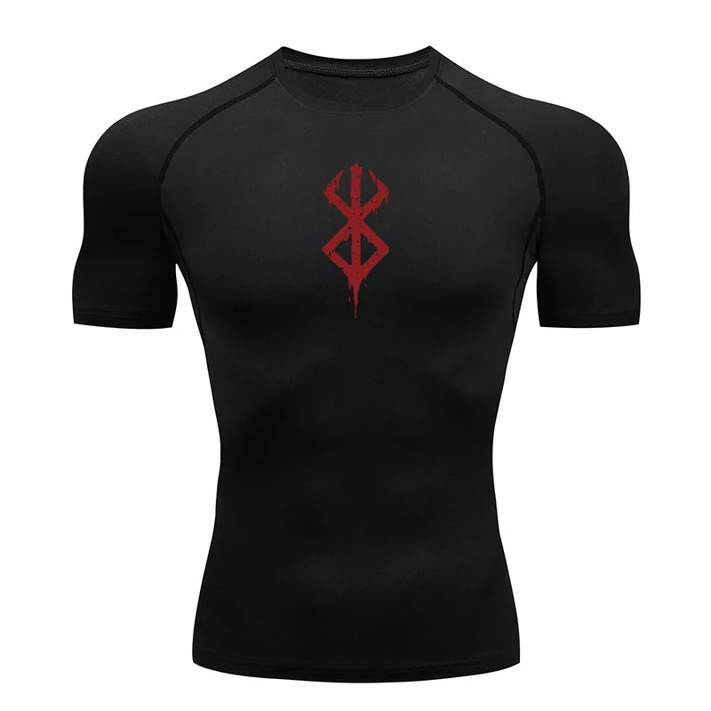 Men’s Compression Workout T-Shirt Quick-Dry Baselayer