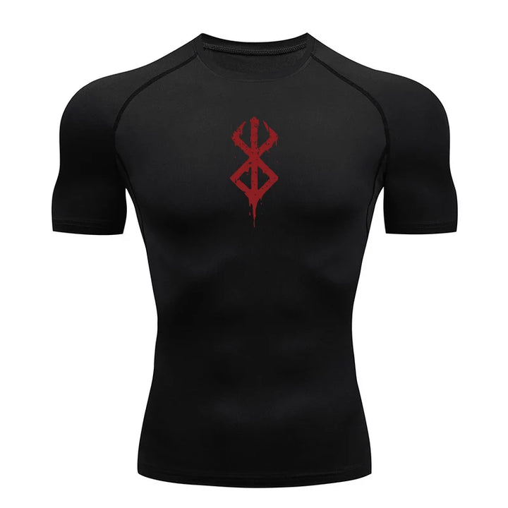 Men’s Compression Workout T-Shirt Quick-Dry Baselayer