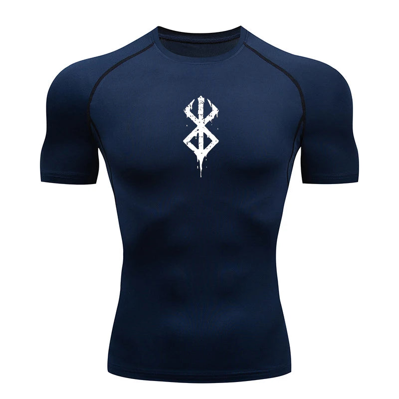 Men’s Compression Workout T-Shirt Quick-Dry Baselayer