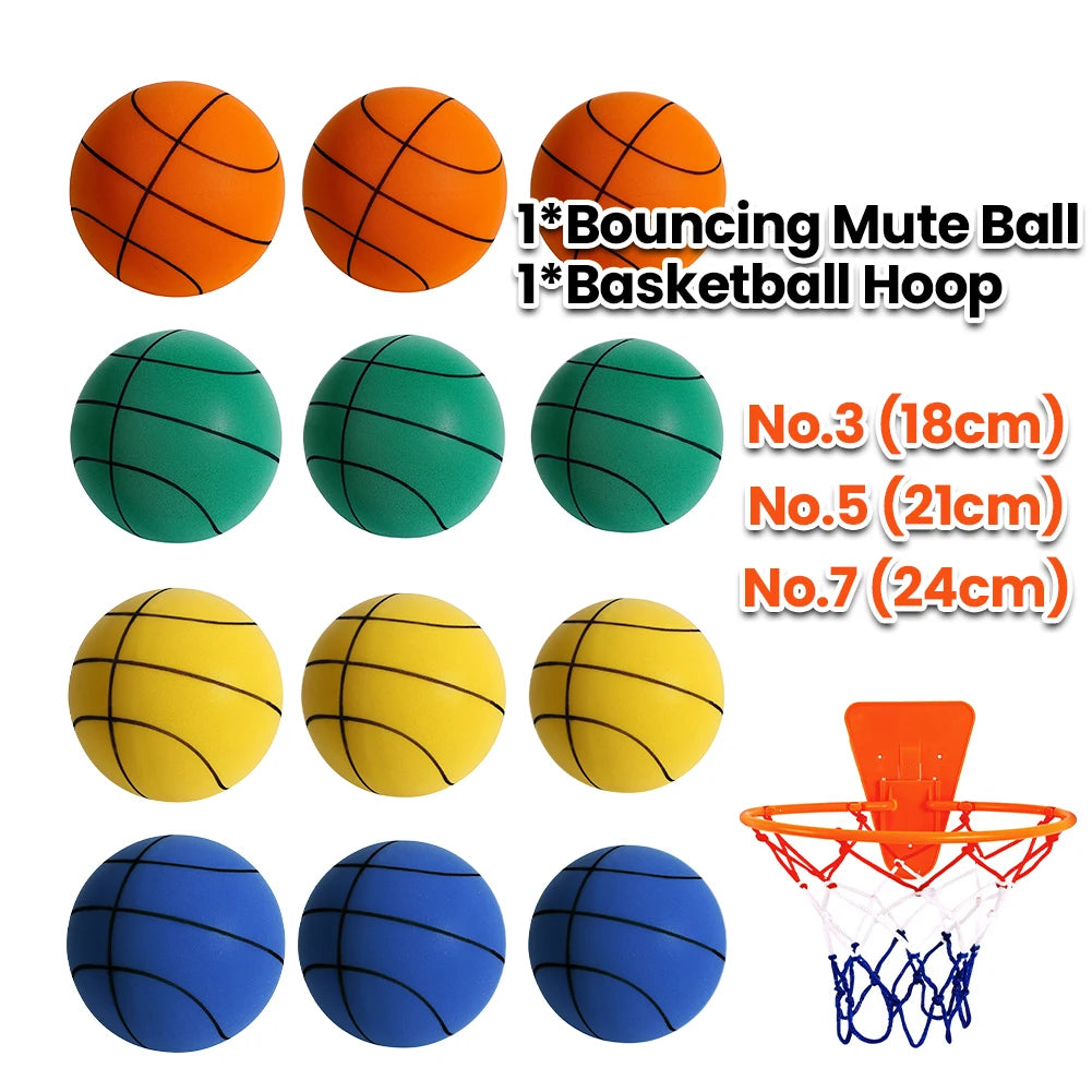 Indoor Silent Bouncing Basketball – Size 3/5/7