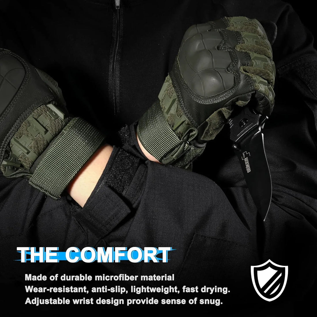 Men’s Tactical Full Finger Impact Gloves