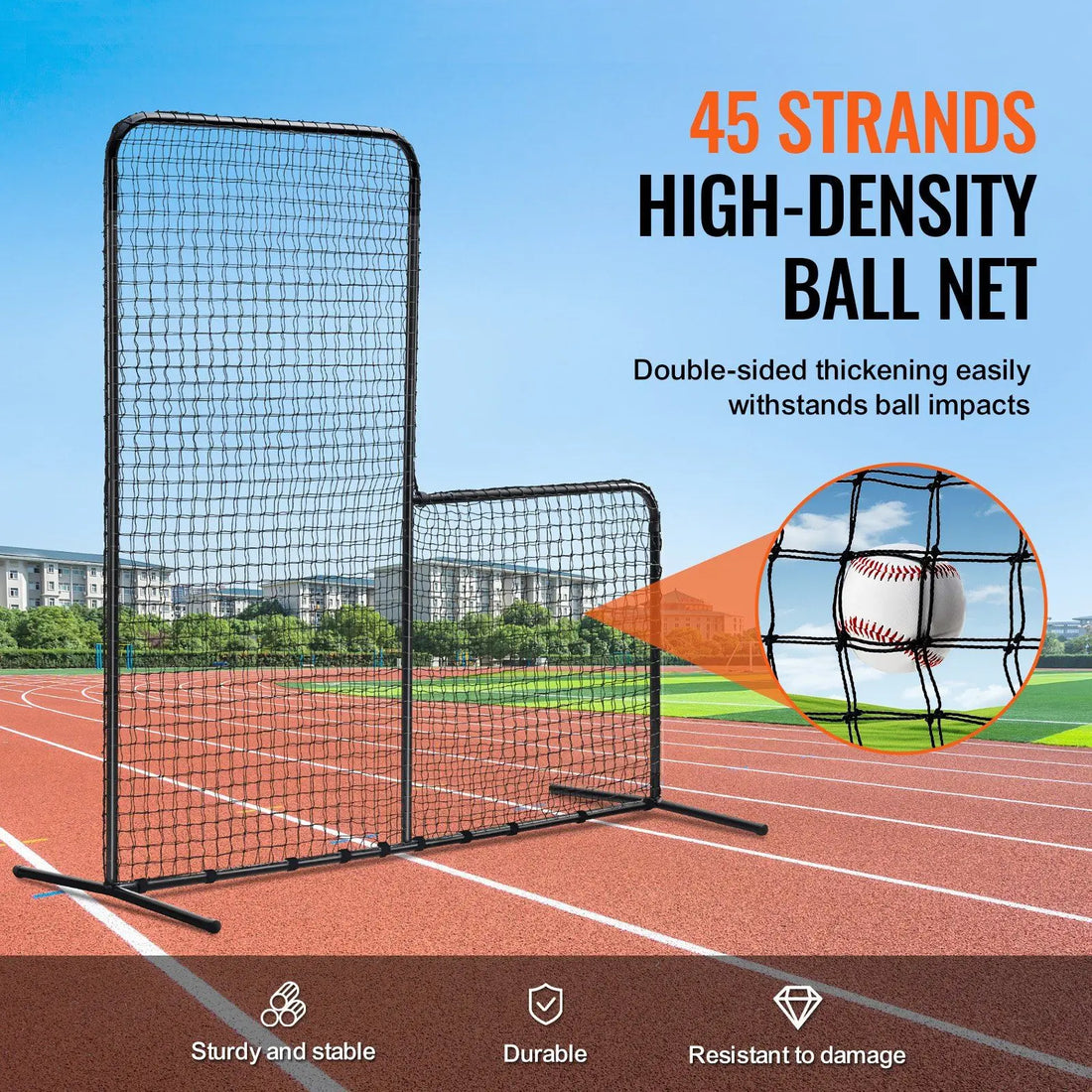 7x7 ft Baseball/Softball L Screen with Carry Bag