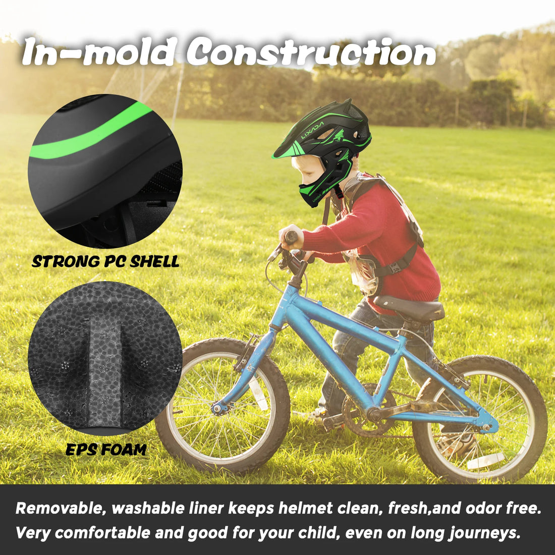Kids Full Face Bicycle & Sports Helmet