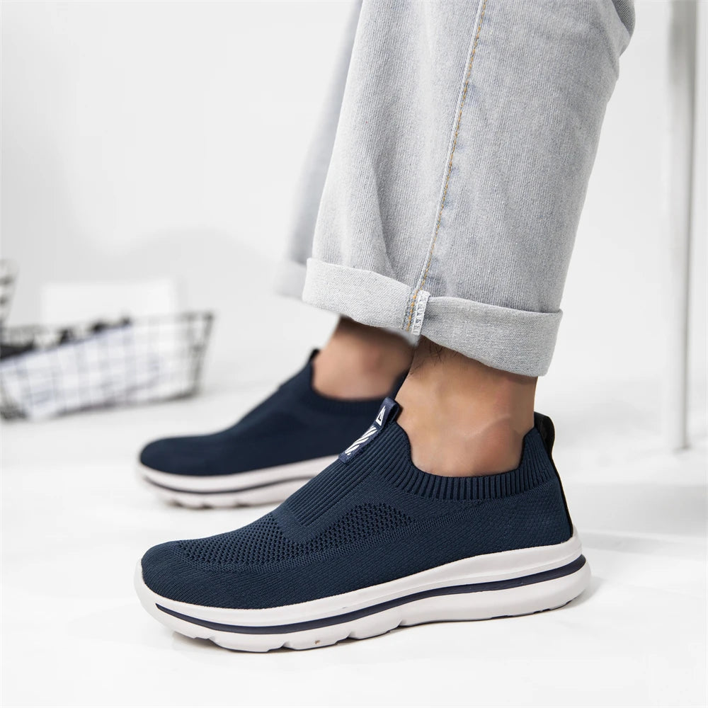 Men’s Slip-On Knit Walking Shoes – 1239
