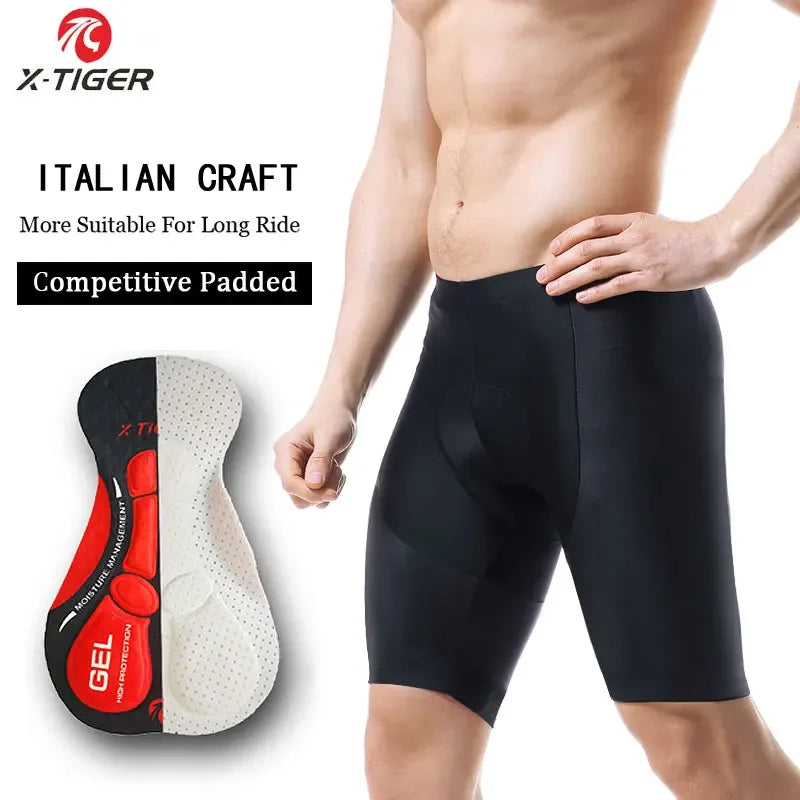 X-TIGER Pro Cycling Bib Shorts with 5D Gel Pad